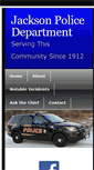 Mobile Screenshot of jacksonpolice.org